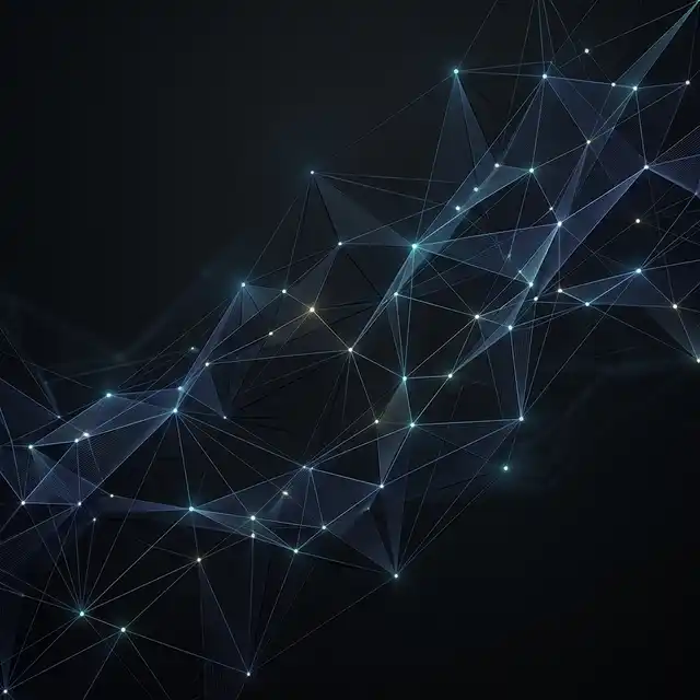 Abstract digital design background with QR code patterns