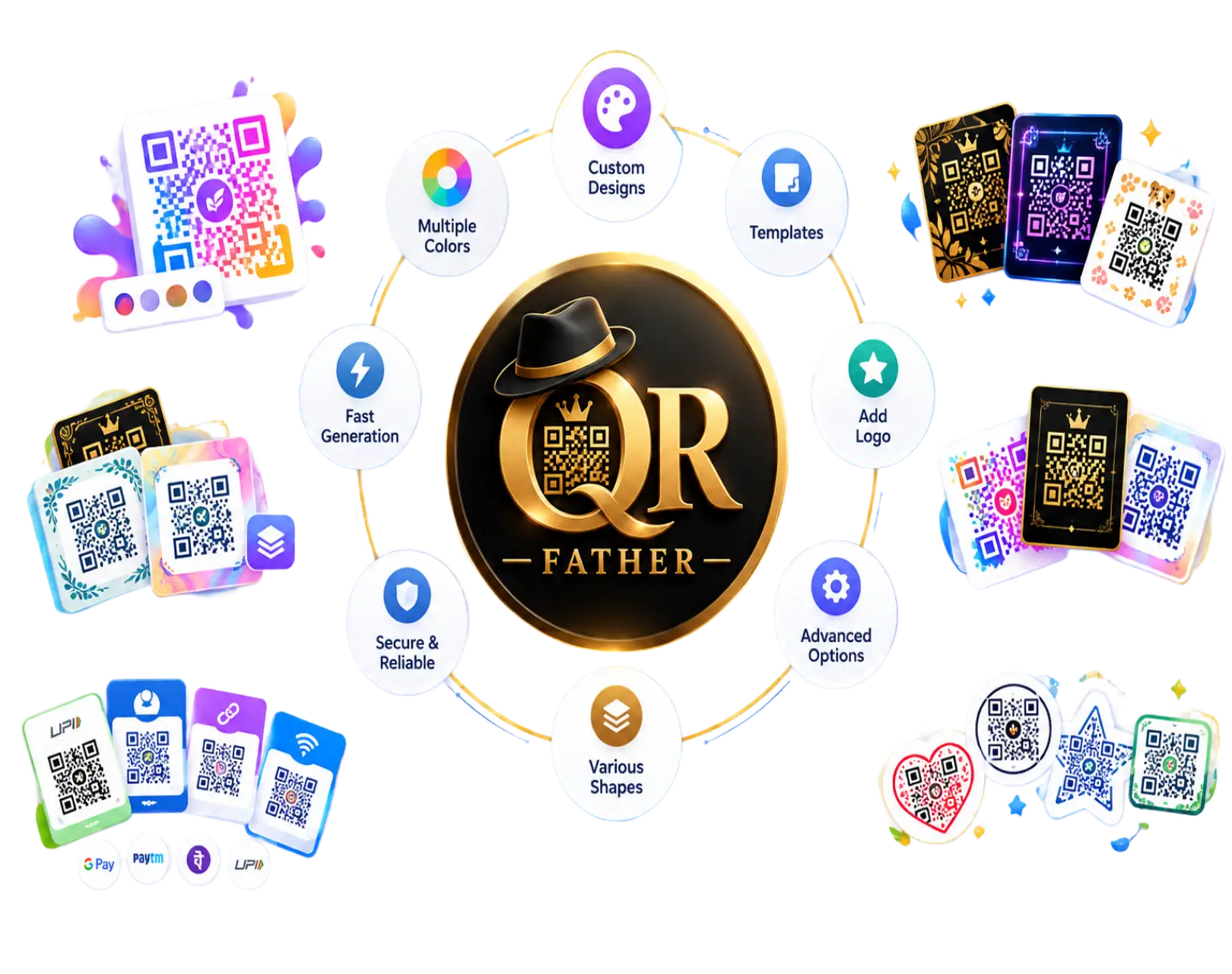 QR-Father canvas editor workspace